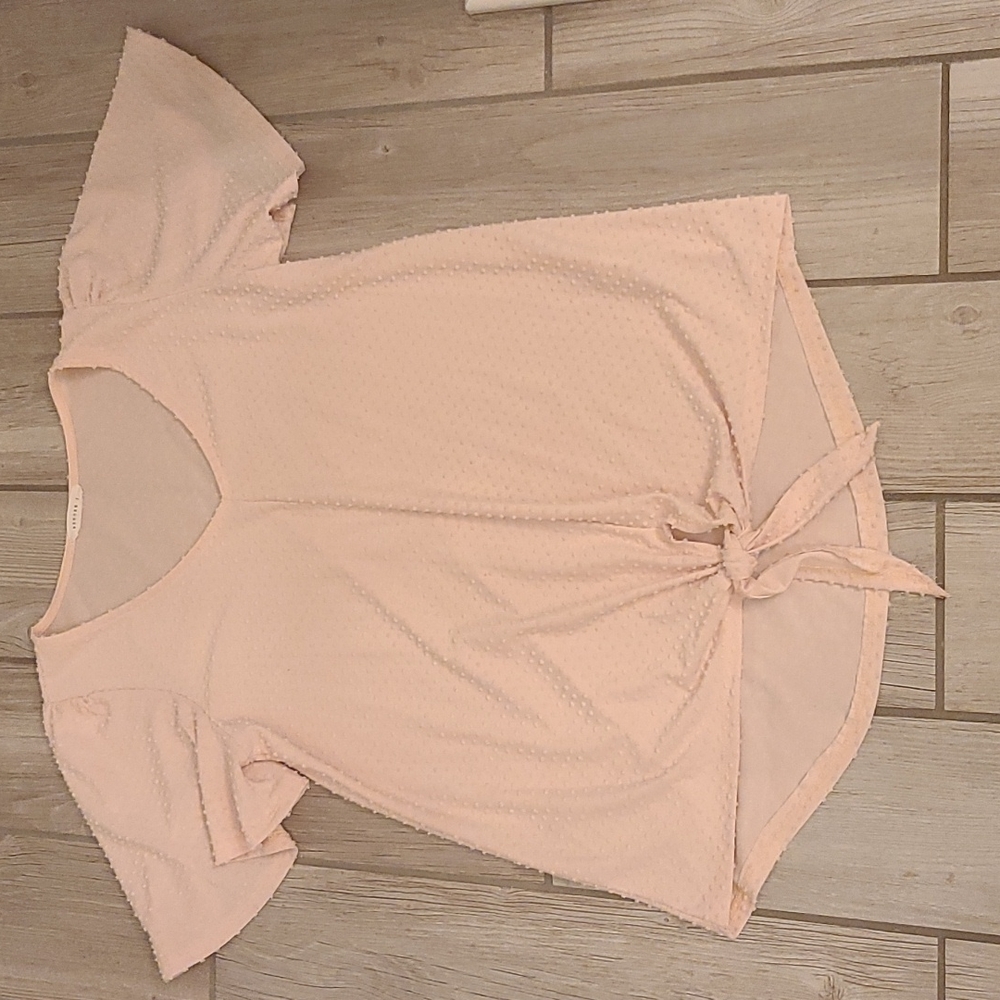 Pink blush maternity blouse